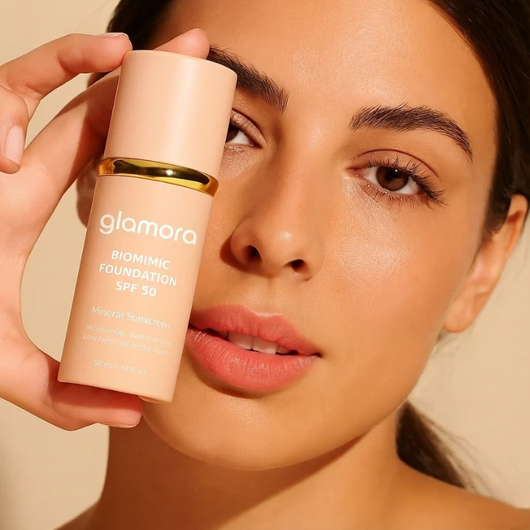Glamora™ Base de Maquillaje 4 en 1 SPF50 PRUEBA