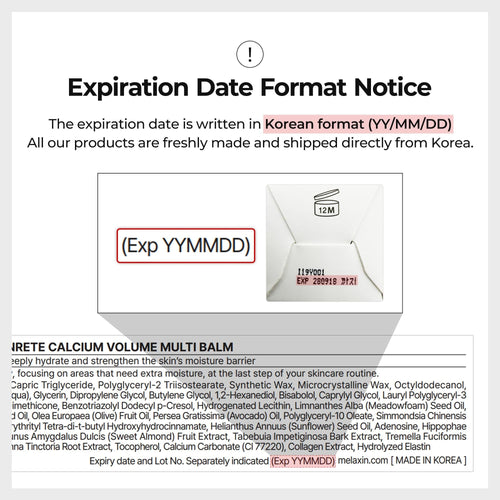[TikTok Bestseller] Calcium Volume Multi Balm & Eye Patch 60ea